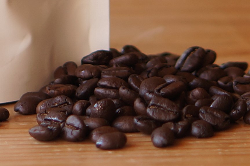 デザートブレンドコーヒー豆の色